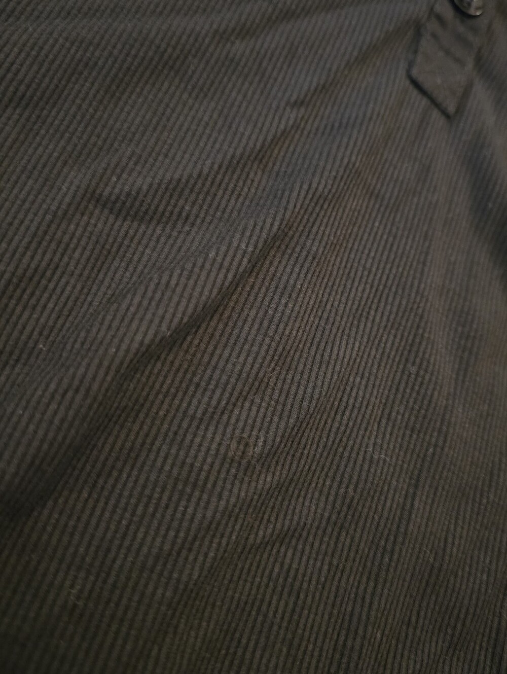 NWOT Midnight Hour XL Black Ribbed Henley Top - Picture 2 of 3